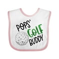 thumbnail image 1 of Inktastic Pops' Golf Buddy with Golf Ball Boys or Girls Baby Bib, 1 of 4