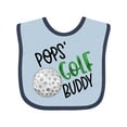 thumbnail image 1 of Inktastic Pops' Golf Buddy with Golf Ball Boys or Girls Baby Bib, 1 of 4