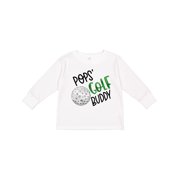 Inktastic Pops Golf Buddy with Golf Ball Boys or Girls Long Sleeve Toddler T-Shirt