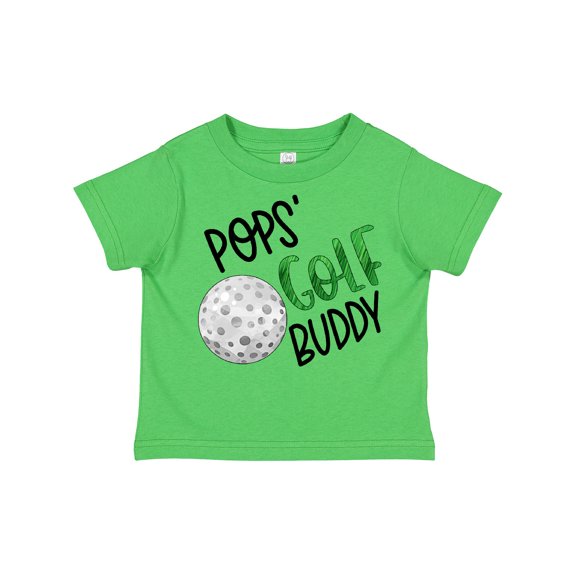 Inktastic Pops' Golf Buddy with Golf Ball Boys or Girls Toddler T-Shirt