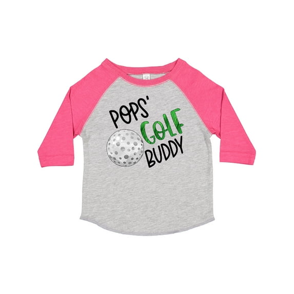 Inktastic Pops' Golf Buddy with Golf Ball Boys or Girls Toddler T-Shirt