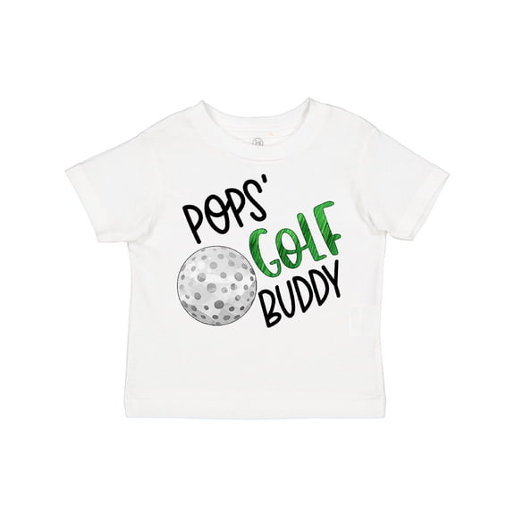 Inktastic Pops' Golf Buddy with Golf Ball Boys or Girls Toddler T-Shirt