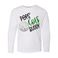 thumbnail image 1 of Inktastic Pops' Golf Buddy with Golf Ball Long Sleeve Youth T-Shirt, 1 of 5