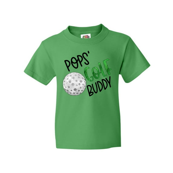Inktastic Pops' Golf Buddy with Golf Ball Youth T-Shirt