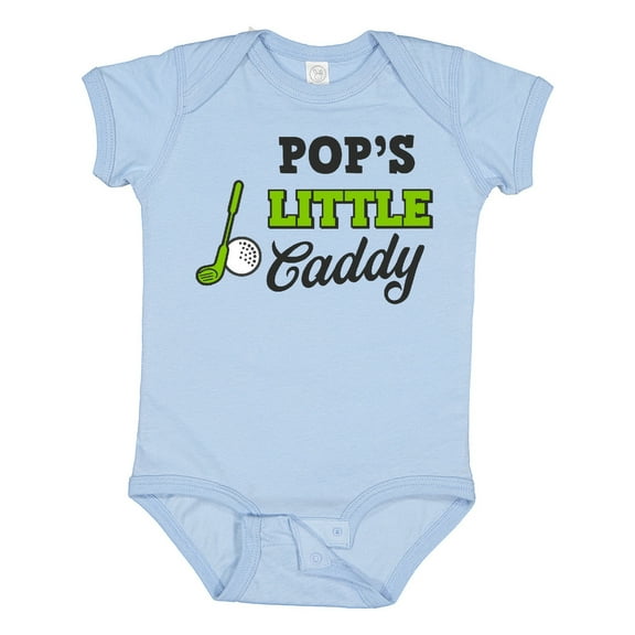 Inktastic Pops Little Caddy with Golf Club and Ball Boys or Girls Baby Bodysuit