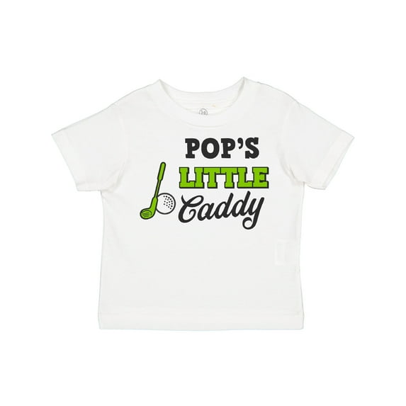 Inktastic Pops Little Caddy with Golf Club and Ball Boys or Girls Toddler T-Shirt