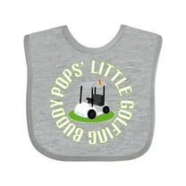 Inktastic Pops Little Golfing Buddy Boys Baby Bib