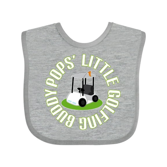 Inktastic Pops Little Golfing Buddy Boys Baby Bib