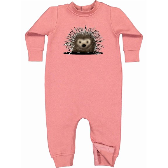 Inktastic Porcupine Baby Fleece Romper