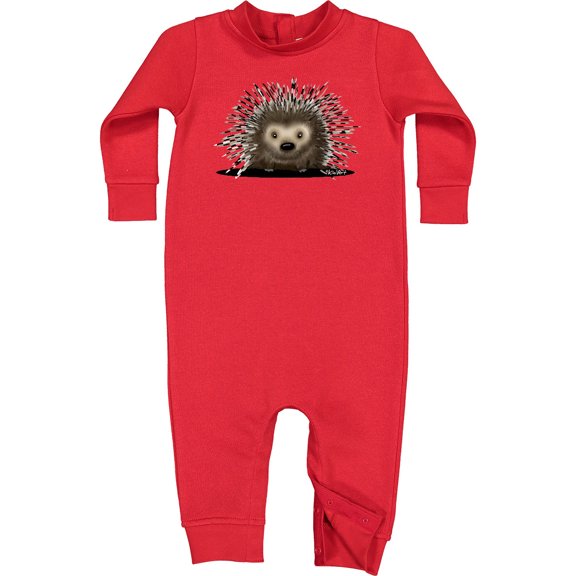 Inktastic Porcupine Baby Fleece Romper