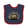 thumbnail image 1 of Inktastic Porcupine Boys or Girls Baby Bib, 1 of 4