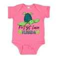 thumbnail image 1 of Inktastic Port St. Lucie, Florida Happy Sea Turtle Boys or Girls Baby Bodysuit, 1 of 5