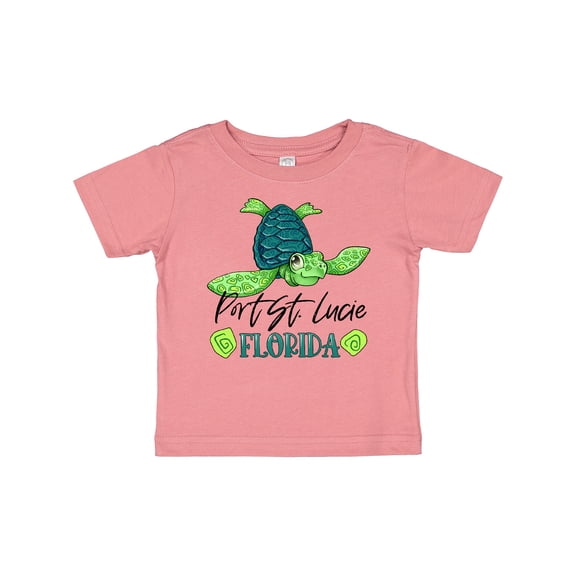 Inktastic Port St. Lucie, Florida Happy Sea Turtle Boys or Girls Baby T-Shirt