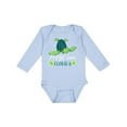 thumbnail image 1 of Inktastic Port St. Lucie, Florida Happy Sea Turtle Boys or Girls Long Sleeve Baby Bodysuit, 1 of 5