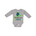 thumbnail image 1 of Inktastic Port St. Lucie, Florida Happy Sea Turtle Boys or Girls Long Sleeve Baby Bodysuit, 1 of 5