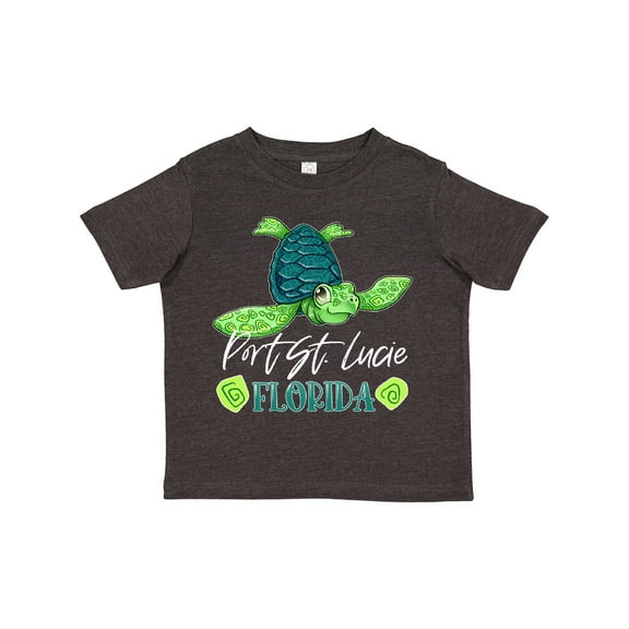 Inktastic Port St. Lucie, Florida Happy Sea Turtle Boys or Girls Toddler T-Shirt
