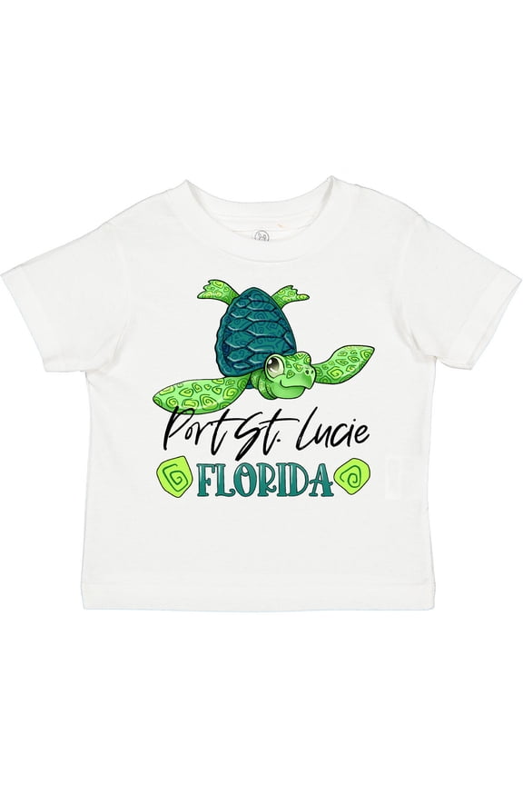 Port St. Lucie, Florida Happy Sea Turtle Boys or Girls Toddler T-Shirt