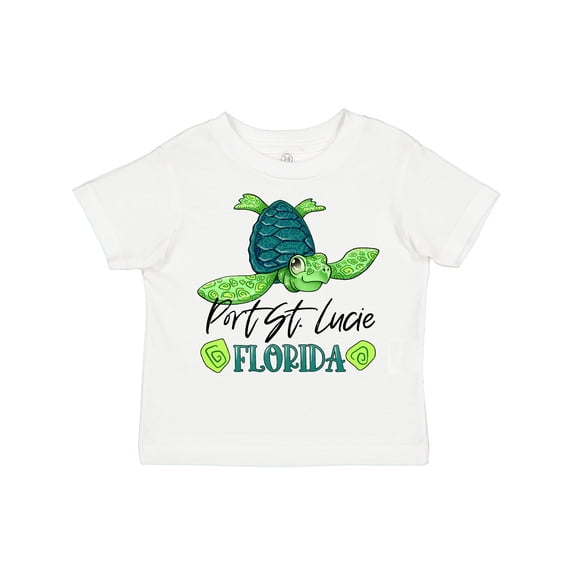 Inktastic Port St. Lucie, Florida Happy Sea Turtle Boys or Girls Toddler T-Shirt