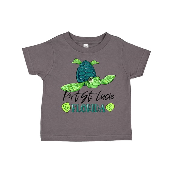 Inktastic Port St. Lucie, Florida Happy Sea Turtle Boys or Girls Toddler T-Shirt