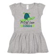 thumbnail image 1 of Inktastic Port St. Lucie, Florida Happy Sea Turtle Girls Baby Dress, 1 of 5