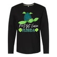thumbnail image 1 of Inktastic Port St. Lucie, Florida Happy Sea Turtle Long Sleeve T-Shirt, 1 of 5