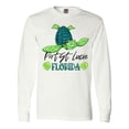 thumbnail image 1 of Inktastic Port St. Lucie, Florida Happy Sea Turtle Long Sleeve T-Shirt, 1 of 5