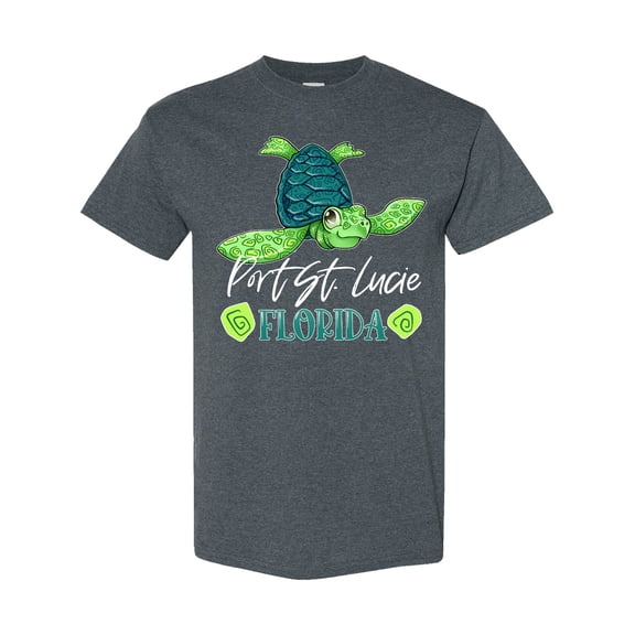 Inktastic Port St. Lucie, Florida Happy Sea Turtle T-Shirt