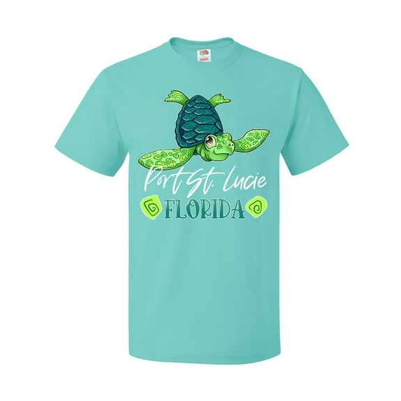 Inktastic Port St. Lucie, Florida Happy Sea Turtle T-Shirt