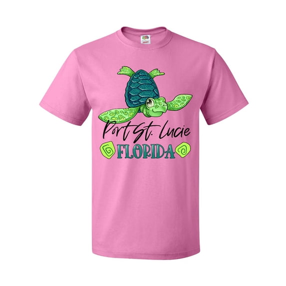 Inktastic Port St. Lucie, Florida Happy Sea Turtle T-Shirt