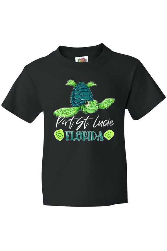 Port St. Lucie, Florida Happy Sea Turtle Youth T-Shirt