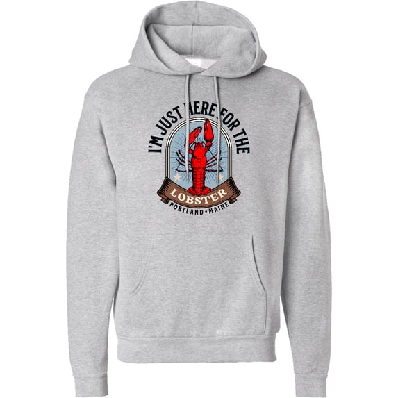 Inktastic Portland Maine Funny Lobster Lover Adult Hoodie Sweatshirt
