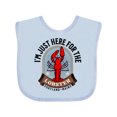 thumbnail image 1 of Inktastic Portland Maine Funny Lobster Lover Boys or Girls Baby Bib, 1 of 4