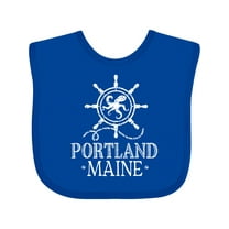 Inktastic Portland Maine Vacation Boys or Girls Baby Bib