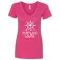thumbnail image 1 of Inktastic Portland Maine Vacation Women's V-Neck T-Shirt, 1 of 5