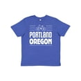 thumbnail image 1 of Inktastic Portland Oregon Biking Youth T-Shirt, 1 of 5