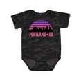 thumbnail image 1 of Inktastic Portland Oregon Retro Sunset Skyline Girls Baby Bodysuit, 1 of 5