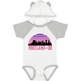thumbnail image 1 of Inktastic Portland Oregon Retro Sunset Skyline Girls Baby Bodysuit, 1 of 5