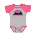 thumbnail image 1 of Inktastic Portland Oregon Retro Sunset Skyline Girls Baby Bodysuit, 1 of 5