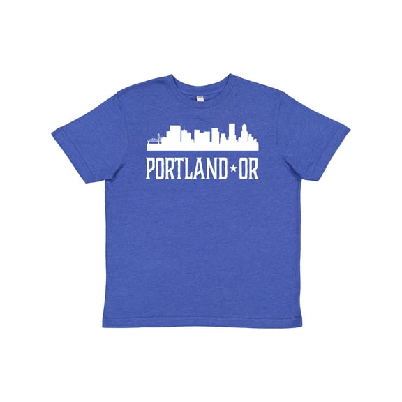 Inktastic Portland Oregon Skyline OR Cities Youth T-Shirt