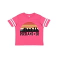 thumbnail image 1 of Inktastic Portland Oregon Skyline Retro Sunset Boys or Girls Toddler T-Shirt, 1 of 5