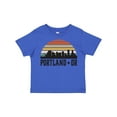 thumbnail image 1 of Inktastic Portland Oregon Skyline Retro Sunset Boys or Girls Toddler T-Shirt, 1 of 5