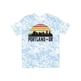 thumbnail image 1 of Inktastic Portland Oregon Skyline Retro Sunset T-Shirt, 1 of 5