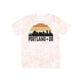 thumbnail image 1 of Inktastic Portland Oregon Skyline Retro Sunset T-Shirt, 1 of 5