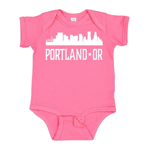 Inktastic Portland Oregon Skyline or Cities Boys or Girls Baby Bodysuit