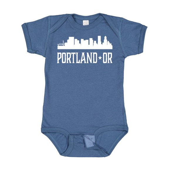 Inktastic Portland Oregon Skyline or Cities Boys or Girls Baby Bodysuit