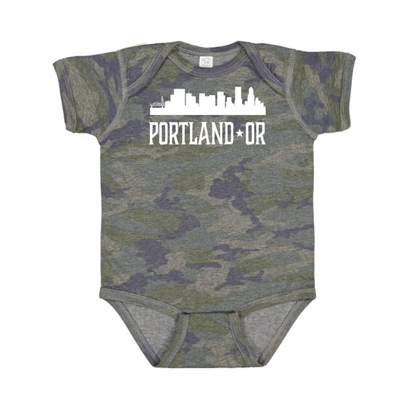 Inktastic Portland Oregon Skyline or Cities Boys or Girls Baby Bodysuit