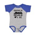 thumbnail image 1 of Inktastic Portland Oregon Someone Loves Me Skyline Boys or Girls Baby Bodysuit, 1 of 5