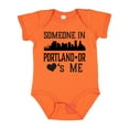 thumbnail image 1 of Inktastic Portland Oregon Someone Loves Me Skyline Boys or Girls Baby Bodysuit, 1 of 5