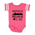 thumbnail image 1 of Inktastic Portland Oregon Someone Loves Me Skyline Boys or Girls Baby Bodysuit, 1 of 5
