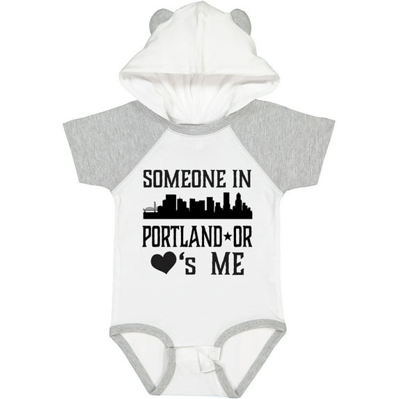 Inktastic Portland Oregon Someone Loves Me Skyline Boys or Girls Baby Bodysuit